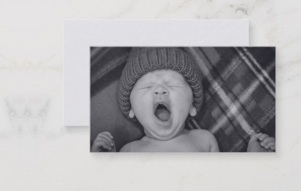 Custom Newborn Photographer Business Cards