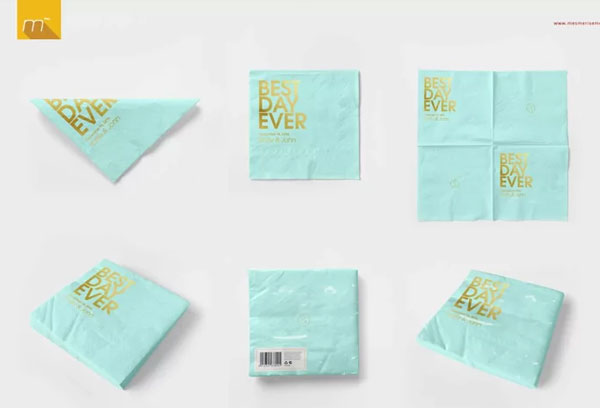 Custom Printed Napkin Mockup