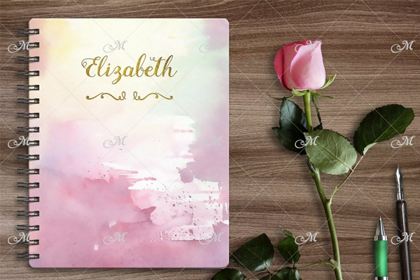 Custom Spiral Notebook Mock-up PSD