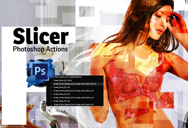 Cut Slicer Photoshop Actions