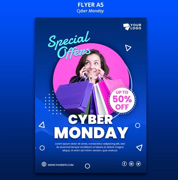 Cyber Monday Event A5 Flyer
