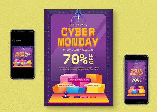 Cyber Monday Event Flyer Pack