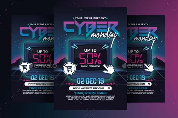 Cyber Monday Event Flyer Templates
