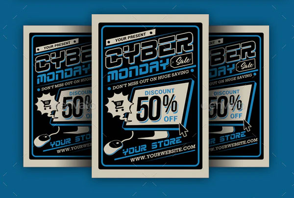 Cyber Monday Event Sale PSD Flyer
