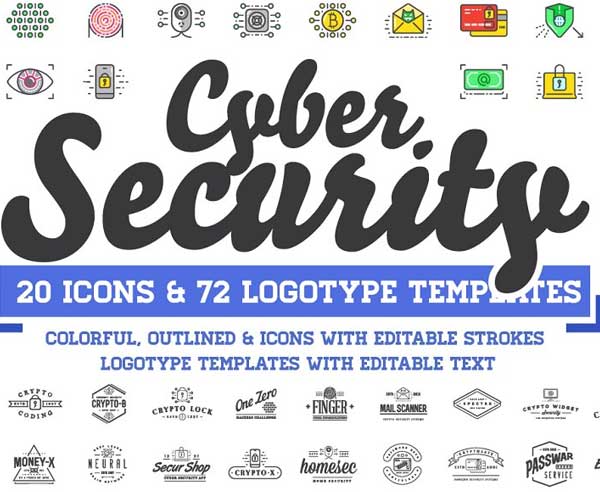 Cyber Security Logo Design Templates