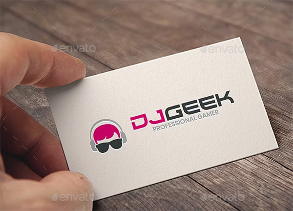 DJ Geek Logo Template