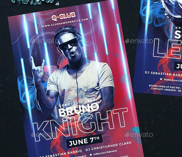 DJ Night Party Flyer Templates