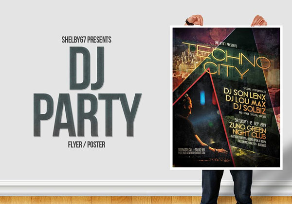 DJ Party Flyer and Poster