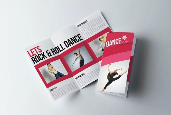 Dance Classes Center Trifold Brochures