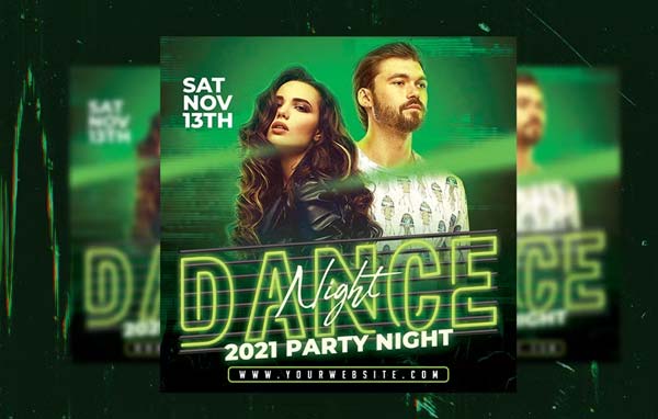 Dance Night Flyer Design Download