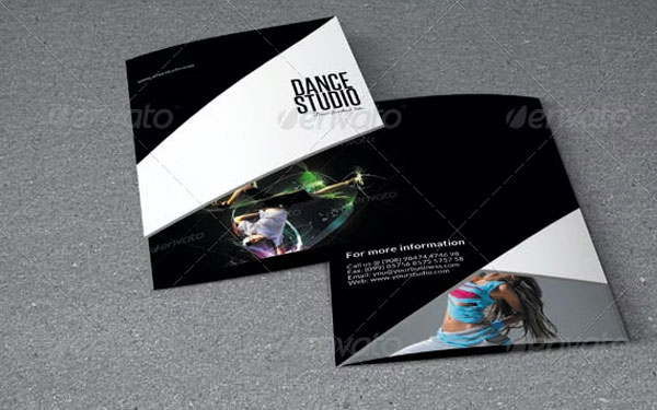 Dance Studio Bifold Brochure Design