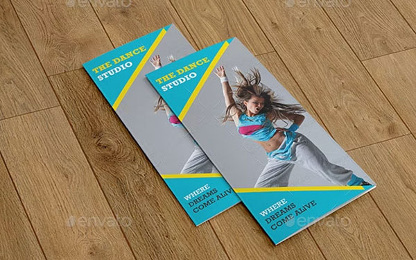 Dance Studio Trifold Brochure Design
