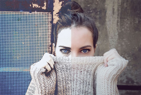 Dark Ice Style Painting Effect