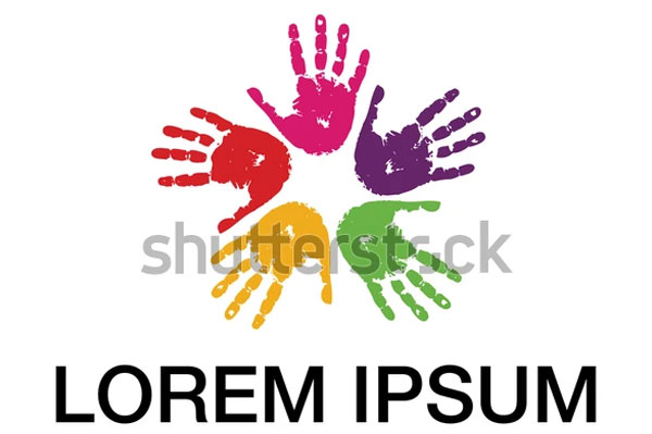 Day Care Hand Print Logo