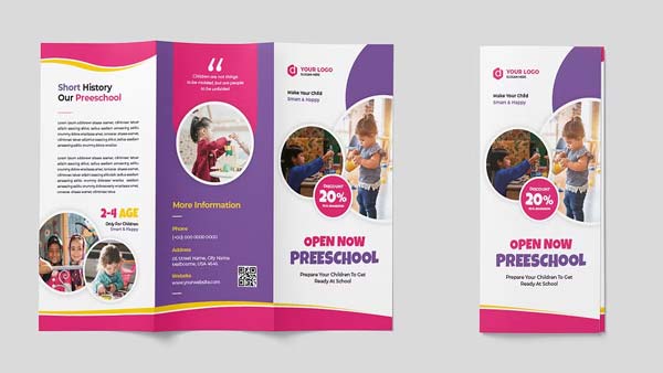 Daycare Center Brochure Template