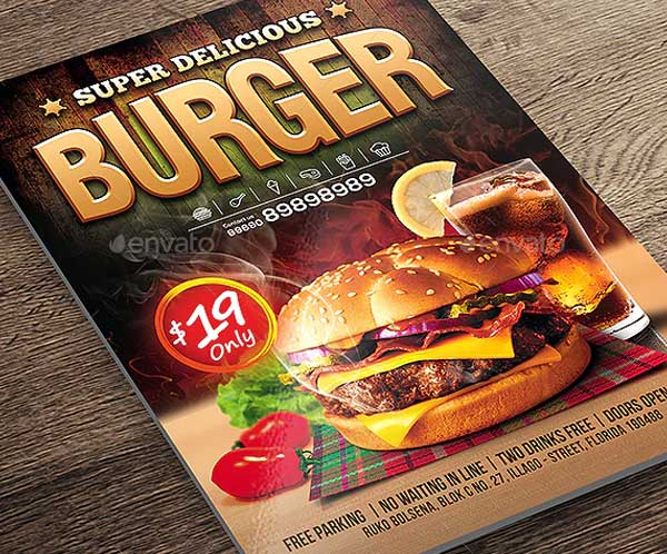 Delicious Burger Flyer Design Template