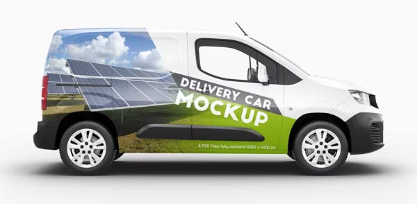 Delivery Car Mockups