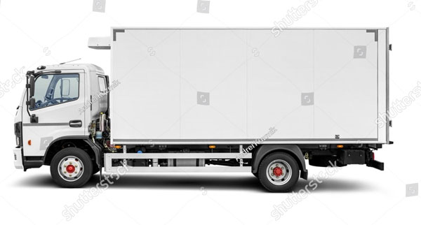 Delivery Realistic Truck Mockups Free