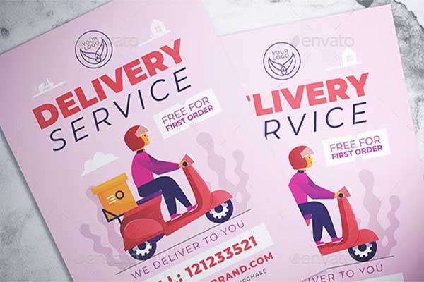 Delivery Service Flyer Templates