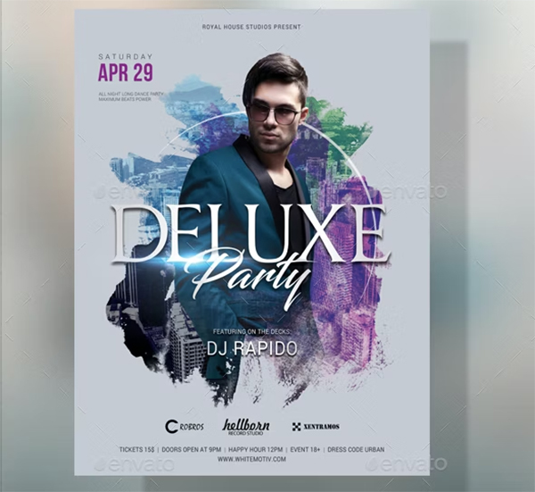 Deluxe Dj Party Poster