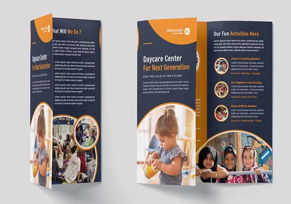 Dental Daycare Brochure Template