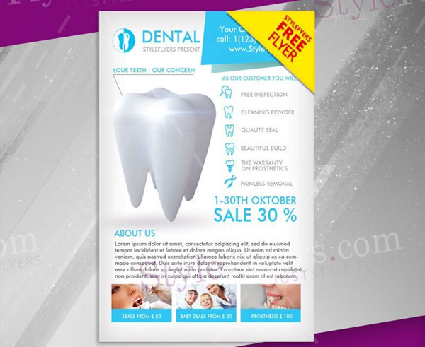 Dental FREE PSD Flyer