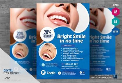 Dentist Services Flyer Template