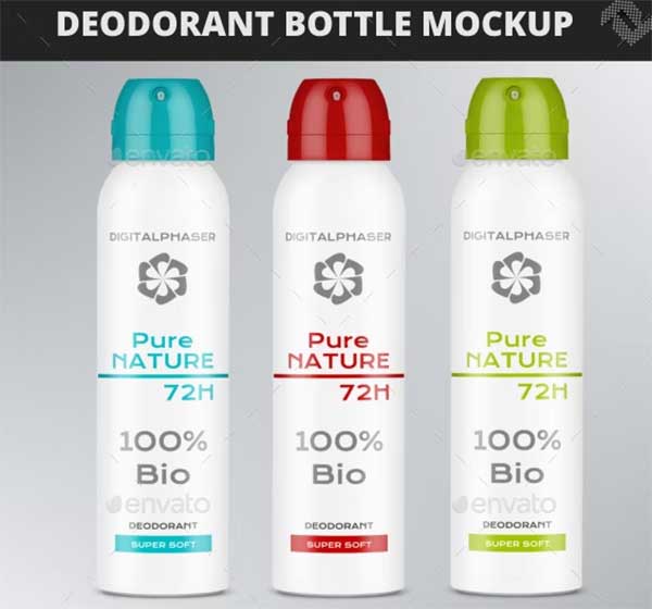 Deodorant Bottle PSD Mockup