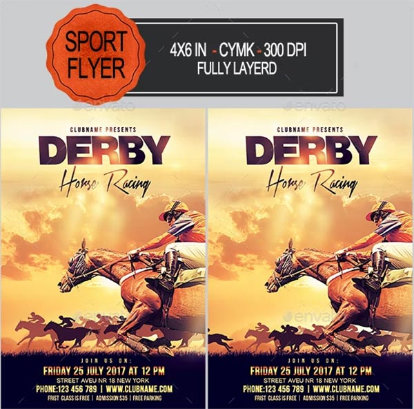 Derby Horse Racing Flyer