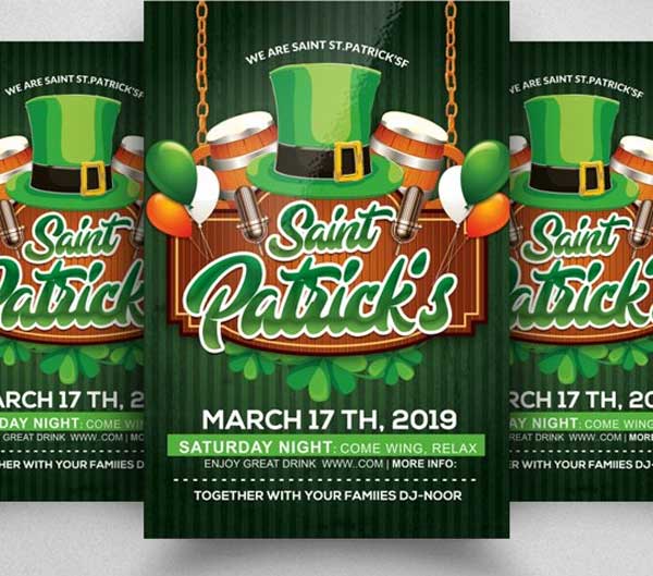 Designs Patricks Day Flyer Template