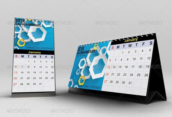 Desk Calendar Mockups