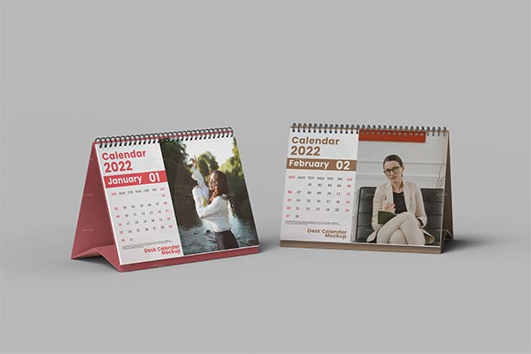 Desk Calendar PSD Mockups