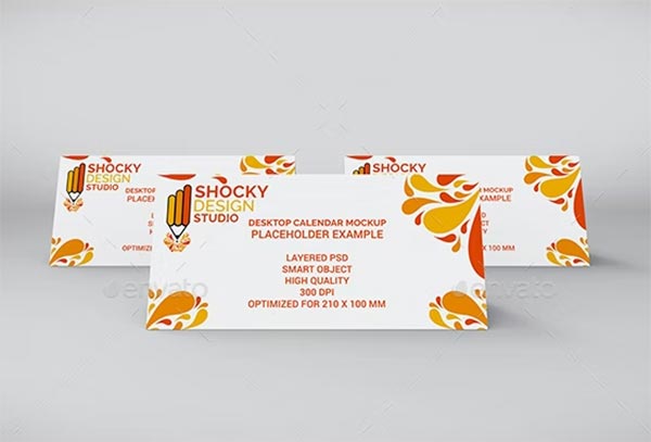 Desktop Calendar Mockup Template