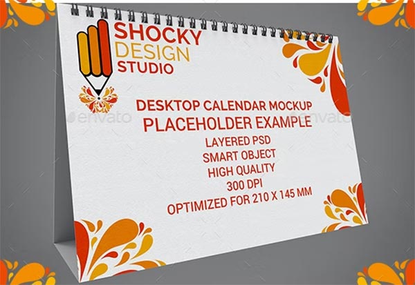 Desktop Calendar Mockups