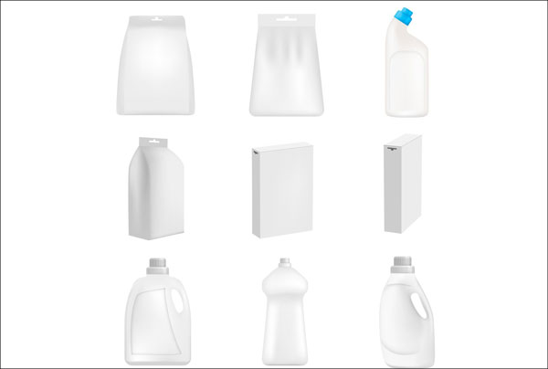 Detergent Bottle Clean Mockup Set