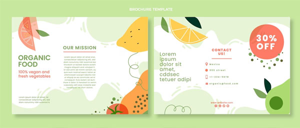 Diet Food Brochure Design Free Template