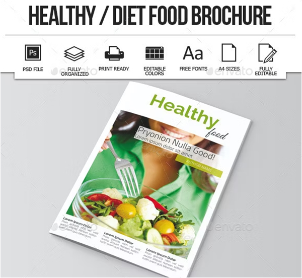 Diet Food Brochure Template