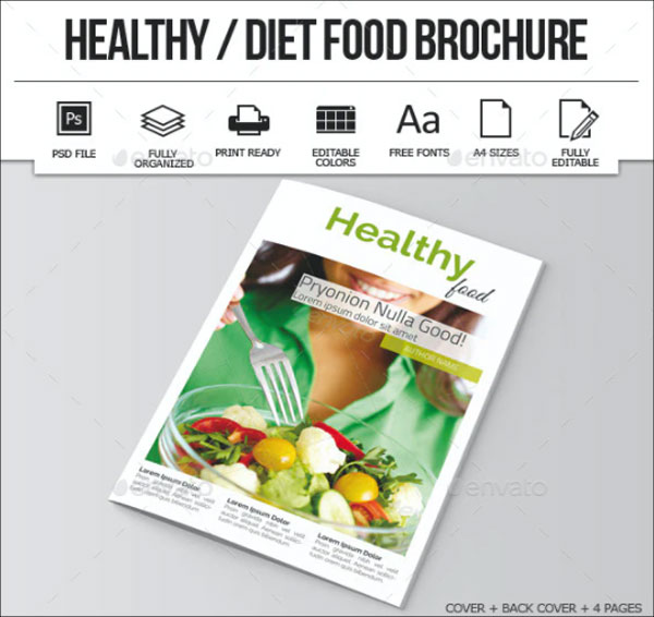Diet Food Brochure Templates