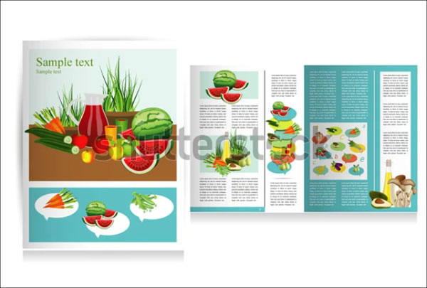 Diet Food PSD Brochure Design