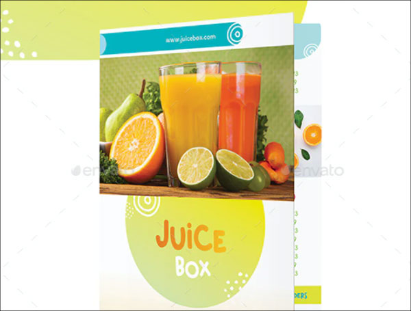 Diet Healthy Drink Cafe Bifold Brochure