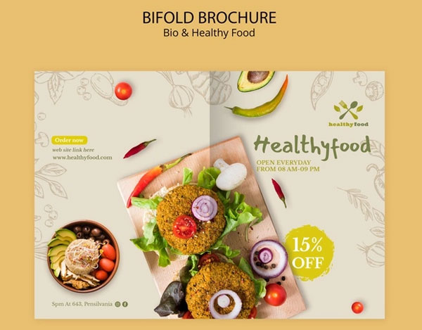 Diet and Bio Food Brochure Template