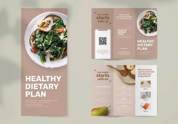 Dietary Program Food Brochure Template