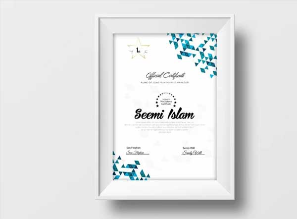 Diploma Certificate Template