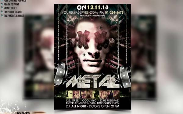 Dirty Electro Flyer Template