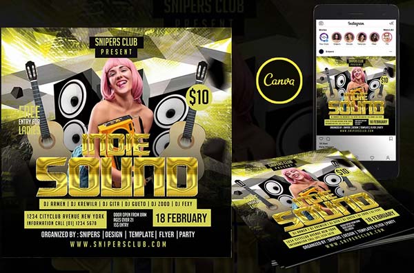 Dirty Party Night Flyer Template