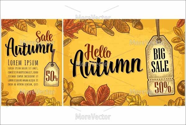 Discount Hello Autumn Poster