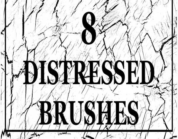 Distressed Brushes for Photoshop