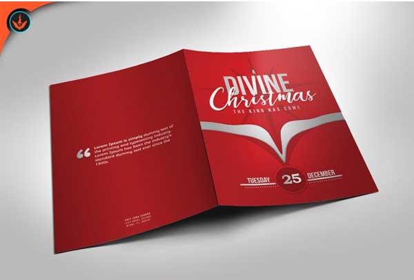 Divine Christmas Program Brochure Template