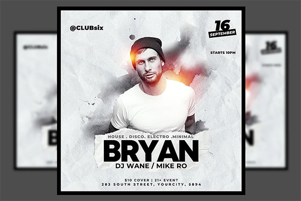 Dj Flyer Template PSD