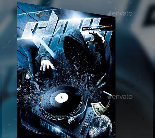 Dj Glow Party Flyer Template